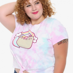 rainbow plus size tops